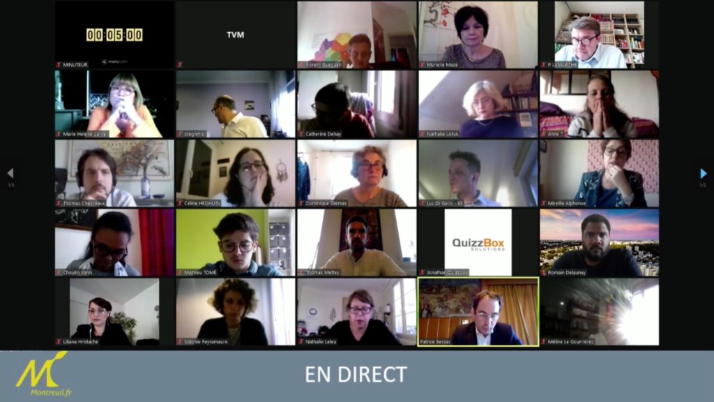 Replay du Conseil municipal de Montreuil du 31 mars 2021